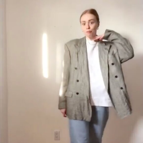 Vintage Houndstooth Blazer - Picture 6 of 6